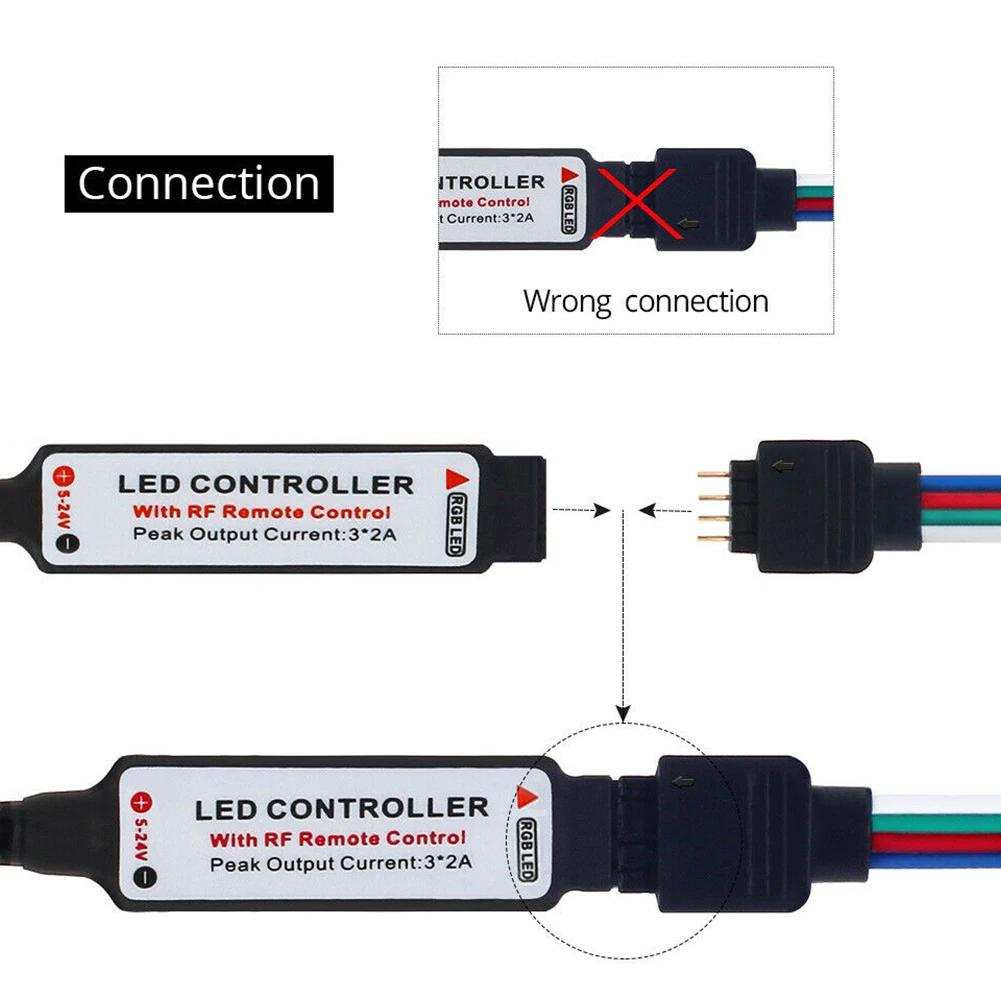 DC12V Диммер Мини Вечеринка пульт дистанционного управления RGB контроллер домашний