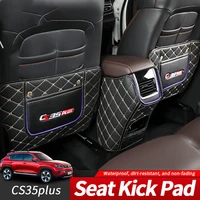leather car seat cover kids for changan cs35 plus 2018 2019 2020 back protector wear resistant anti kick mat tool 3pcs