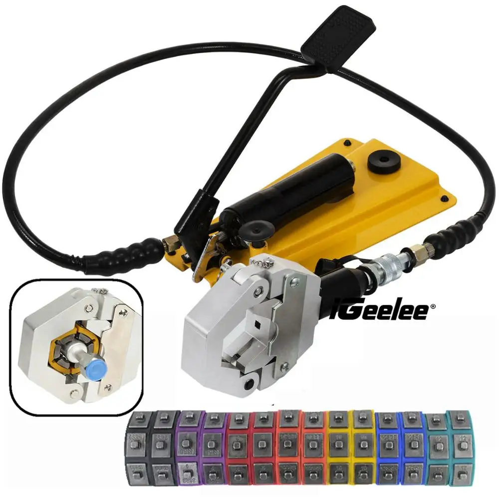 Инструмент для обжима гидравлических шлангов iGeelee с 7 плашками фитингов|hose crimp