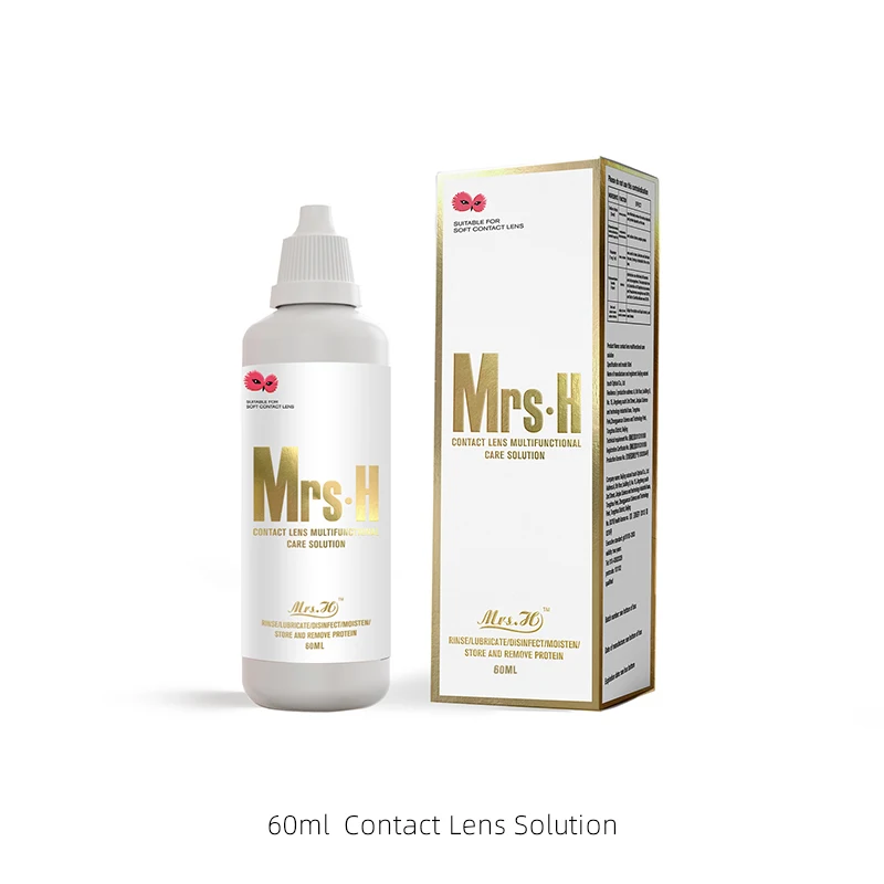 

60ml Lens Solution Liquid Nursing For Eye Contact Lenses Drops Beauty Pupil Cleaning Health Care
