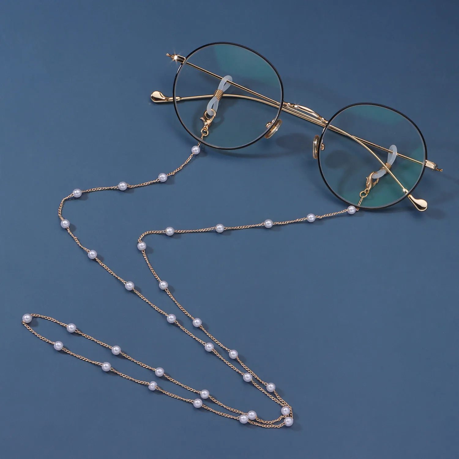 

Fashion 2021 Women Pearl Gold Eyewear Chain Lanyard Strap Eye Glasses Ladies Sunglasses Chains Accessories Only Chain No Glasses