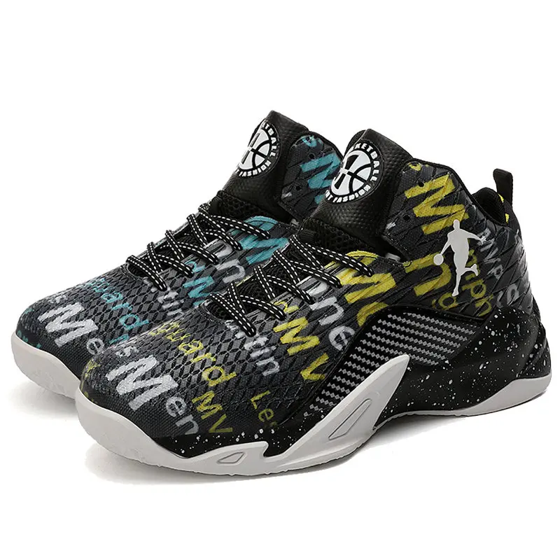 mixed colors 2 Размер 36-45, парные высокие баскетбольные кроссовки Jordan, Мужские дышащие амортизирующие кроссовки для баскетбола, Нескользящие уличные кроссовки унисекс - Цвет: mixed colors 2