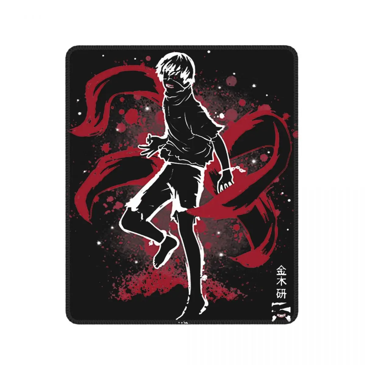 

Tokyo Ghoul Awesome Mouse Pad Japanese Anime Kaneki Ken with Locking Edge MousePad Rubber Office Home Deco Mat