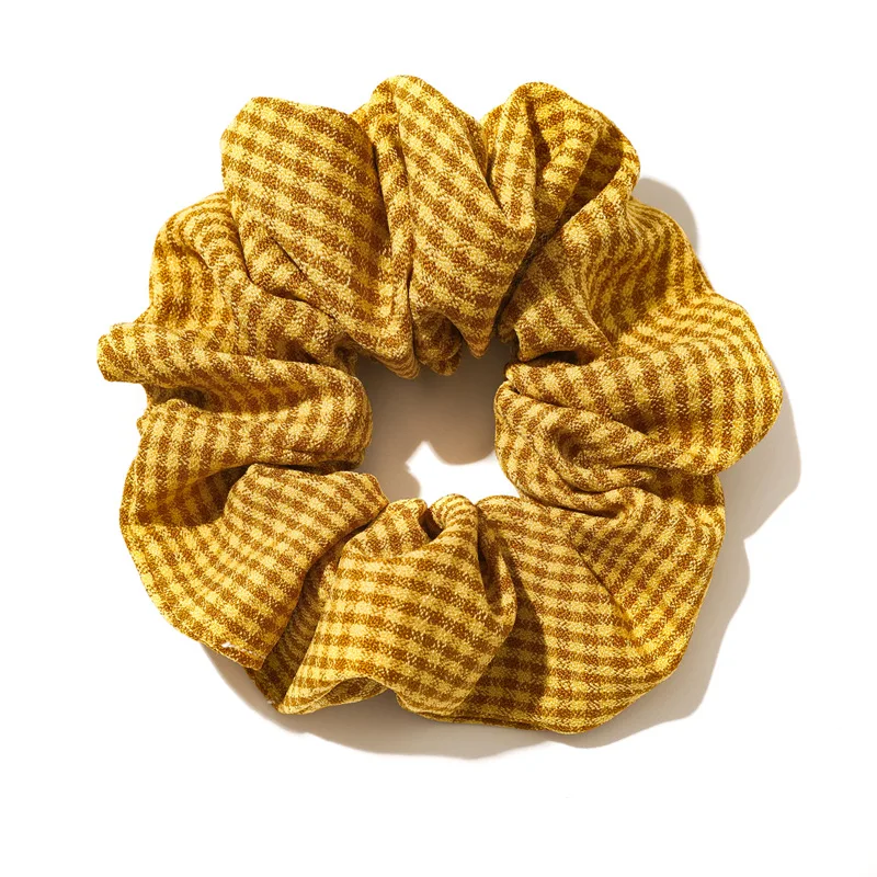 

South Korea new style retro lattice large intestine circle hairpin ins women's hair headrope hair accessories wholesale