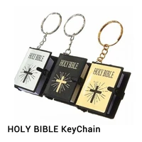 catholicism mini holy bible cross jesus key chains pendant christianity amulet fashion jewelry catholic easter christmas gifts