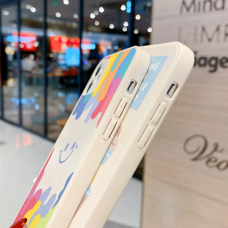 abstract line face smile bear case for xiaomi redmi note 9 case for redmi note 11 11s 10 9 8 pro 9s poco x3 pro mi 11 lite cover free global shipping