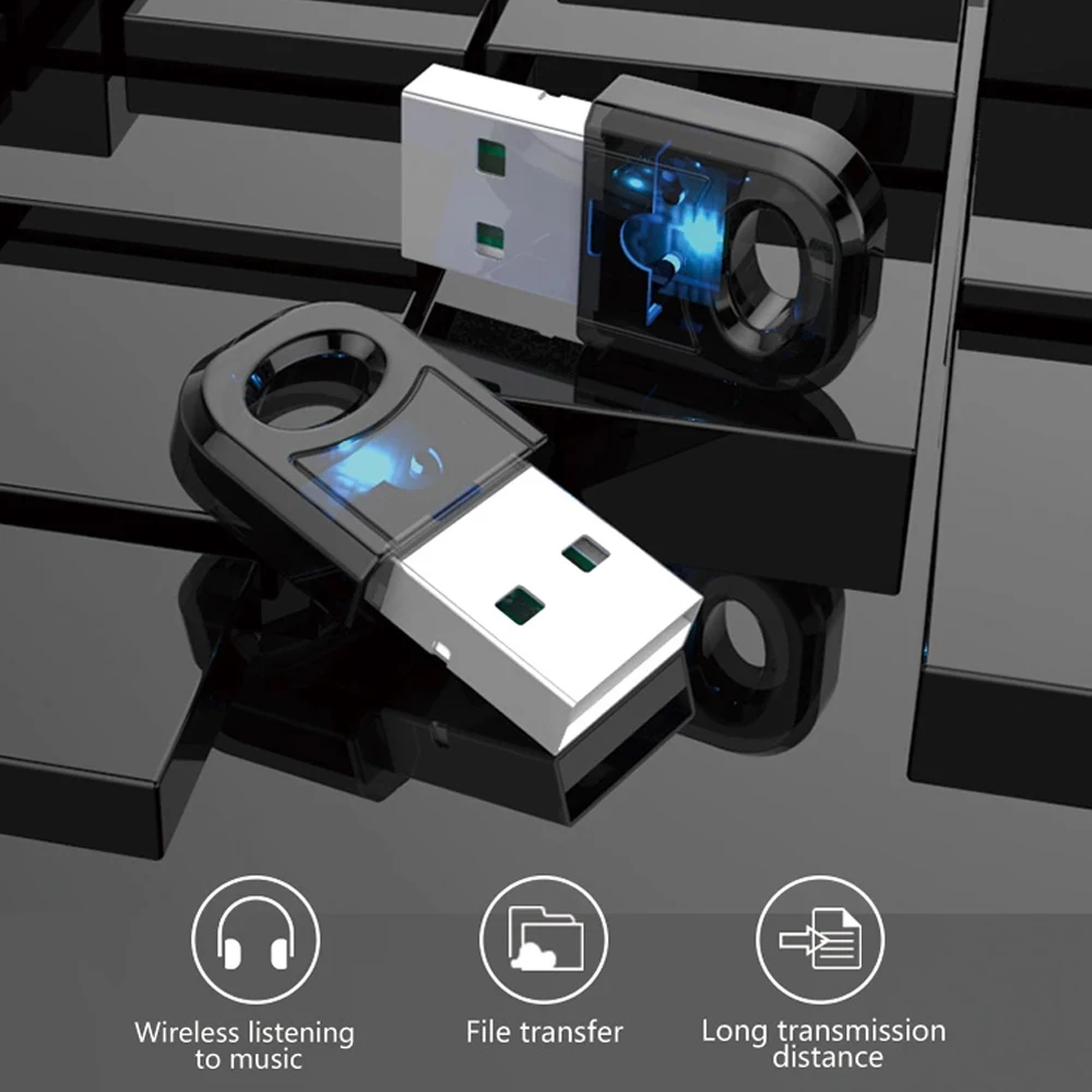 Bluetooth адаптер USB 5 0 передатчик приемник беспроводной аудио ключ|Компьютерные