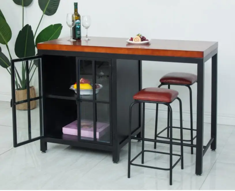 Стол кухонный из массива дерева прикроватный столик для готовой еды железная