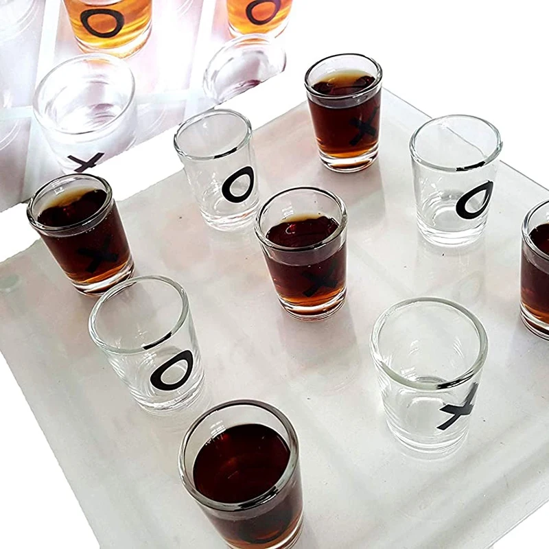 

Fairly Odd Novelties Shot Glass Drinking Game Set for Party Desk Board Game for Adults Friends Hacing Fun