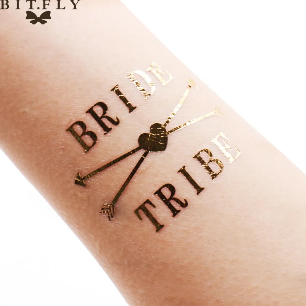 BIT.FLY водонепроницаемые девичьи вечерние украшения для невесты тату наклейки
