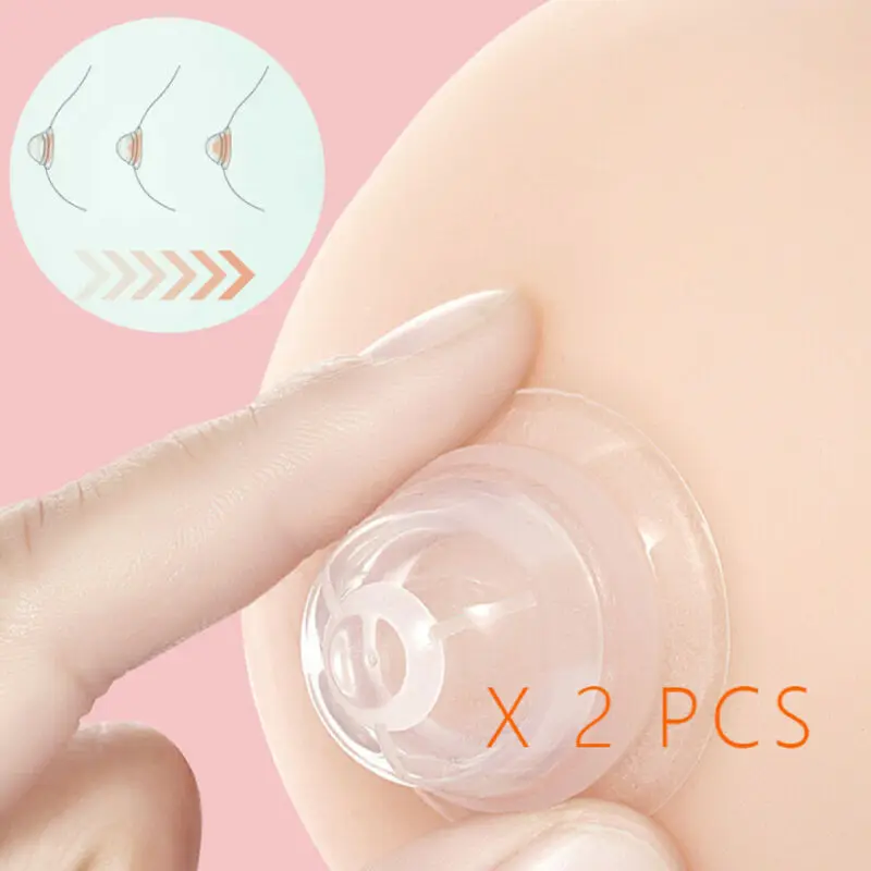 

1 Pairs Nipple Aspirator Puller Niplette Treatment Redress Sucking Redress Correction Sexy Silicone Vacuum Sucker Wear