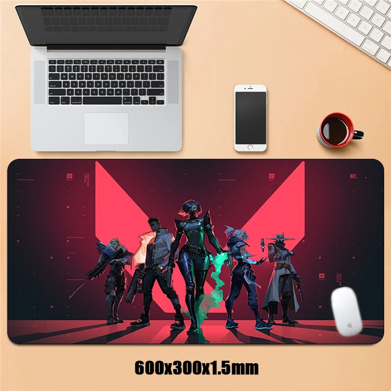 Большие резиновые коврики Valorant игровой Мышь pad клавиатура большой Pad Скорость