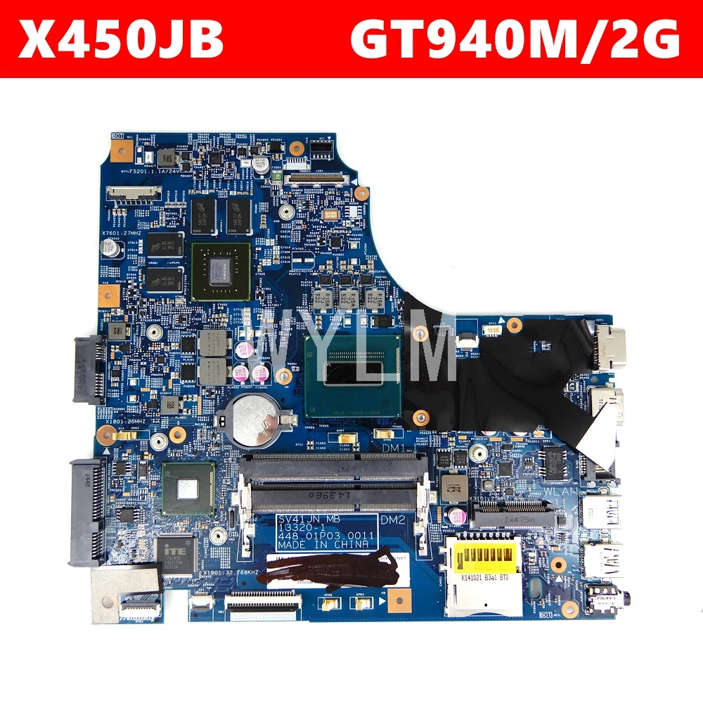 

X450JB i5-4200HQ CPU GT940M/2G N16S-GT-S-A2 Mainboard For ASUS X450J X450JN SV41JN A450J X450JB Laptop Motherboard Test 100% OK