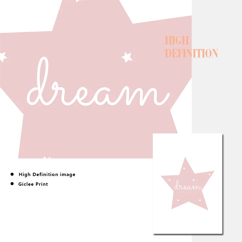 Детская Настенная картина для детской комнаты плакаты на холсте с цитатами