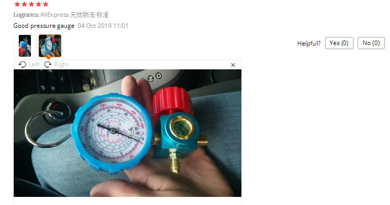 500PSI манометр коллектора хладагента манометр клапан датчик давления Кондиционер инструмент с визуальным зеркалом для R12 R502 R22 R410R134A