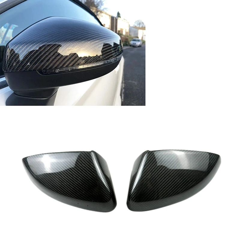 

1 Pair Wing Rearview Side Mirror Cover Cap Without Lane Assist for - A3 S3 RS3 2014-2019