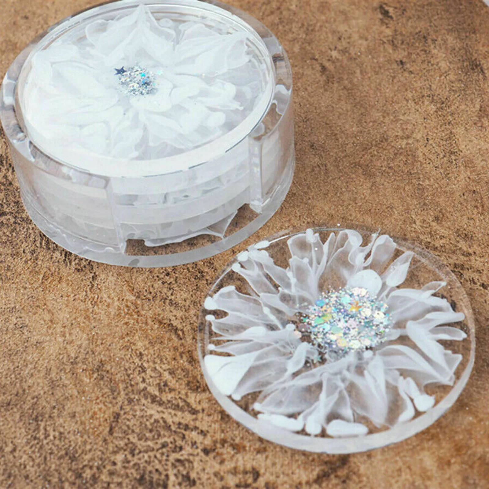 

2pcs DIY Silicone Coasters Mat Storage Holder Resin Casting Mold Epoxy Mould Craft 2020ing