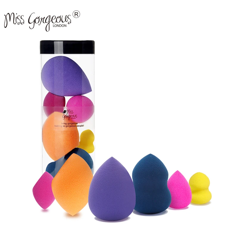 Бренд Miss Gorgeous Makeup Sponge набор губки для спонжей с буфами основа губка многоцветная