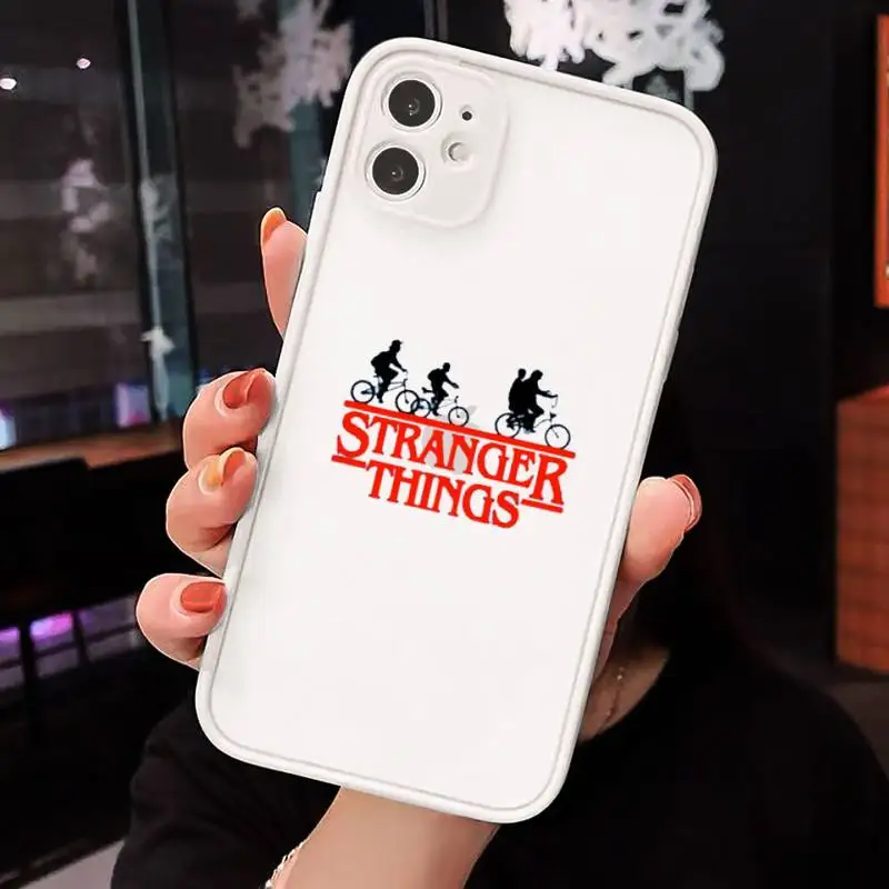

Stranger Things Christmas Lights Phone Cases matte transparent For iphone 7 8 11 12 plus mini x xs xr pro max cover