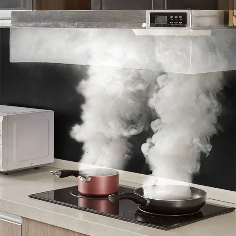 Прозрачный самоклеящийся анти дым крышка ПВХ кухонная вытяжка перегородка