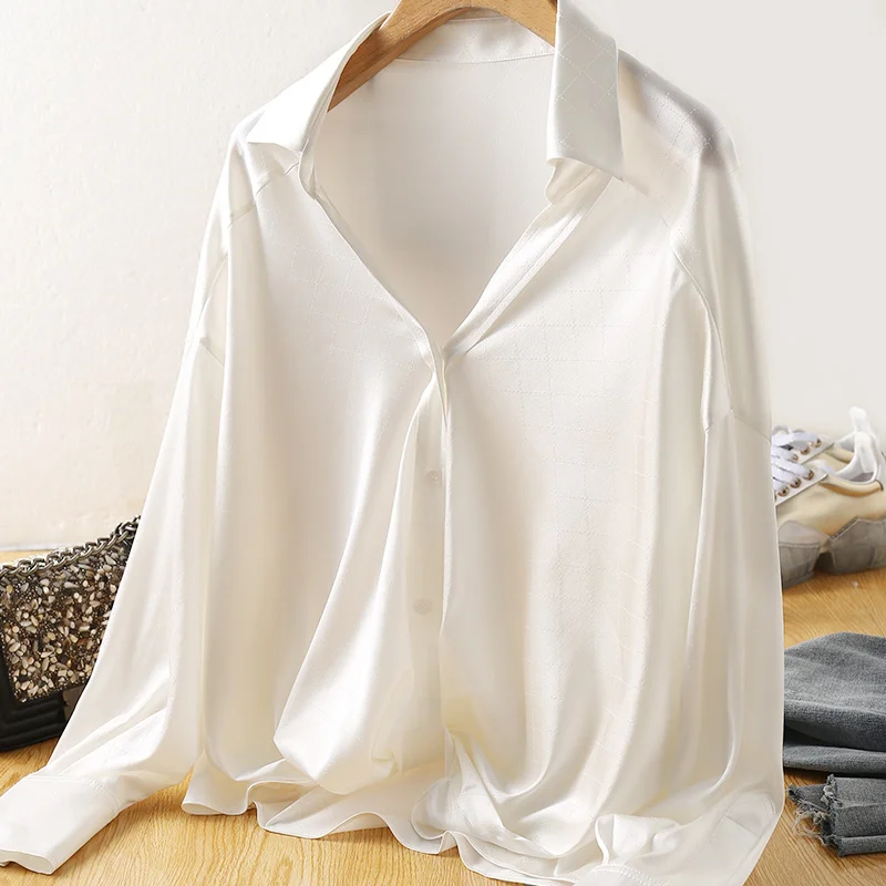 

Blouses Female Clothing Autumn Kink Minority Shirt Silk Shirt
