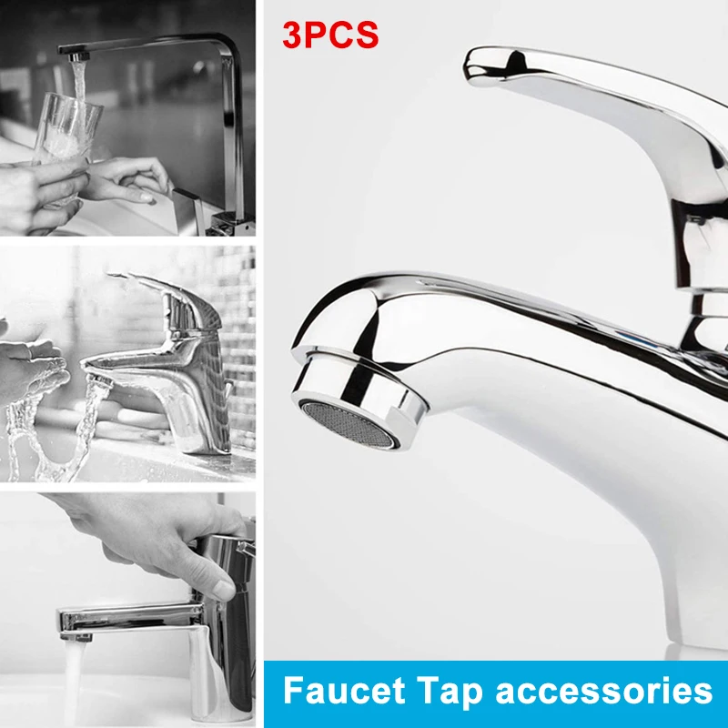 

3Pcs Kitchen Faucet Tap Water Filter Purifier Head Kitchen Faucet Water Quality Detector M22/24 Mini Faucet Purifier FAS