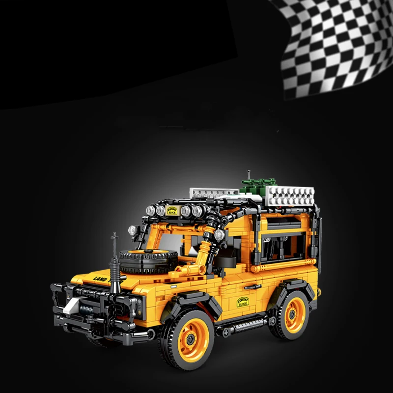 

MOC 1053pcs Classic Car City Pull Back Off-road SUV Car Building Block Model High-Tech Vehicle Kid Toy Assembled DIY Bricks Gift