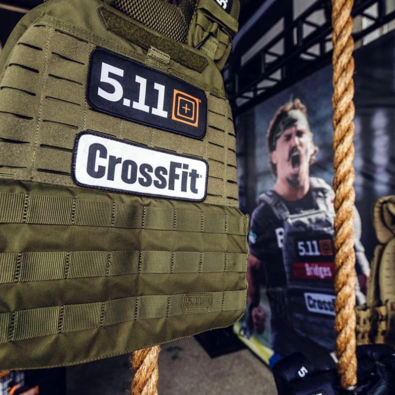 

7 Piece Set CrossFit 5.11 Military PVC Tactical Patch Embroidery Applique Tiger Badges For Clothes Hat Backpack DIY Accessories
