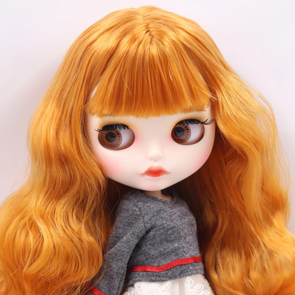 ICY Nude Blyth кукла на заказ № BL0145 оранжевый коричневый волосы индивидуальные резные губы лицо 1/6 bjd, pullip, licca, jerryberry