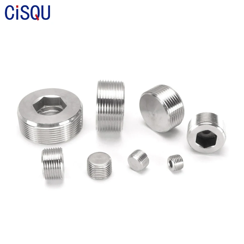 304 нержавеющая сталь Шестигранная гнездовая штепсельная вилка масляная пробка