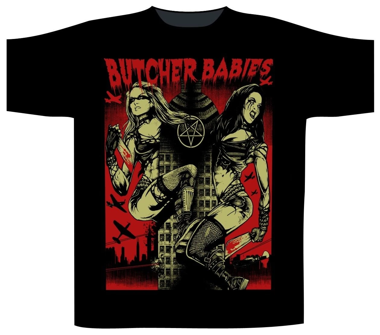 

Butcher Babies Tower of Power T-Shirt - NEU UND OFFIZIELL