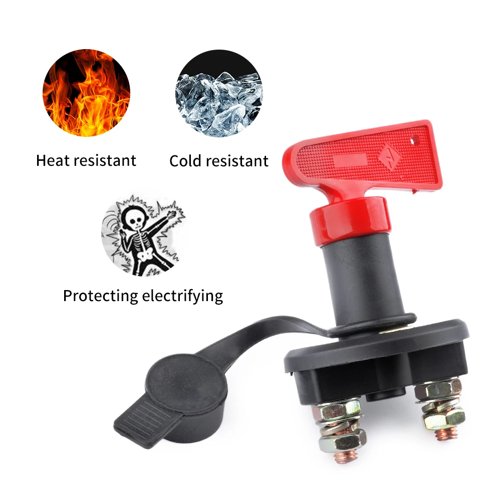 Переключатель питания для изоляторный разъединитель 300 А 12 В красный ключ