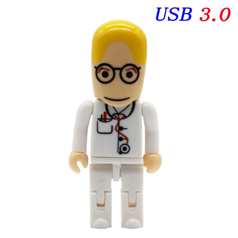 JASTER USB 3,0 Доктор модель медсестры USB флэш-накопитель 4 ГБ 8 ГБ 16 ГБ 32 ГБ 64 ГБ больница подарок для дантиста Количество Цена со скидкой - Цвет: J