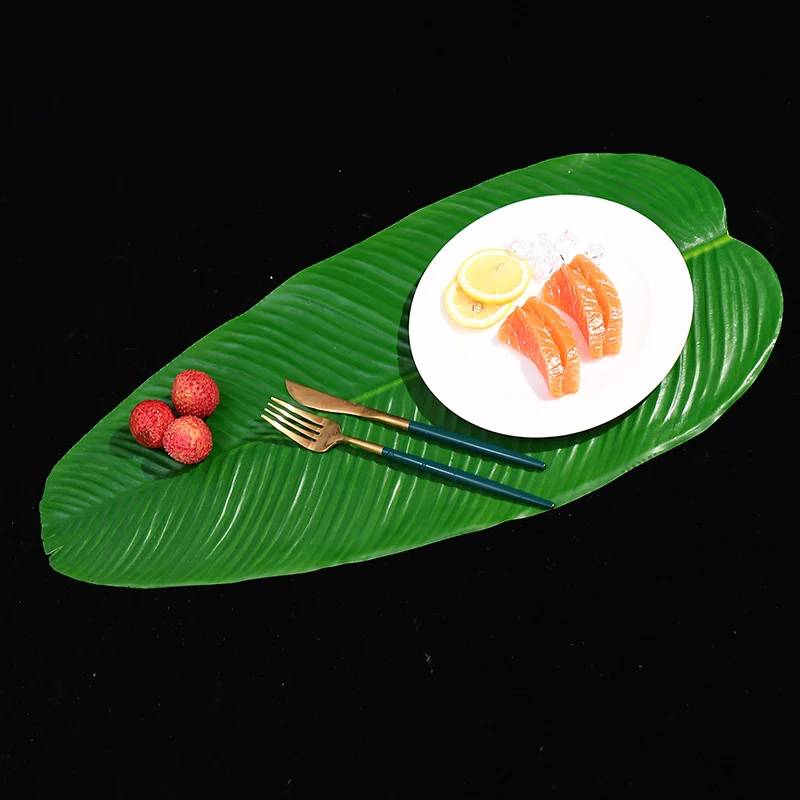 Искусственные тропические растения листья банана поддельные фрукты монстеры