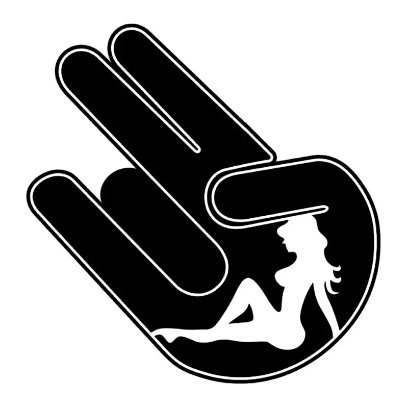 

Hand Sexy Girl Fashion Car Sticker PVC Body Refrigerator Laptop Decoration Accessories Exquisite Waterproof Anti-UV Auto Decal