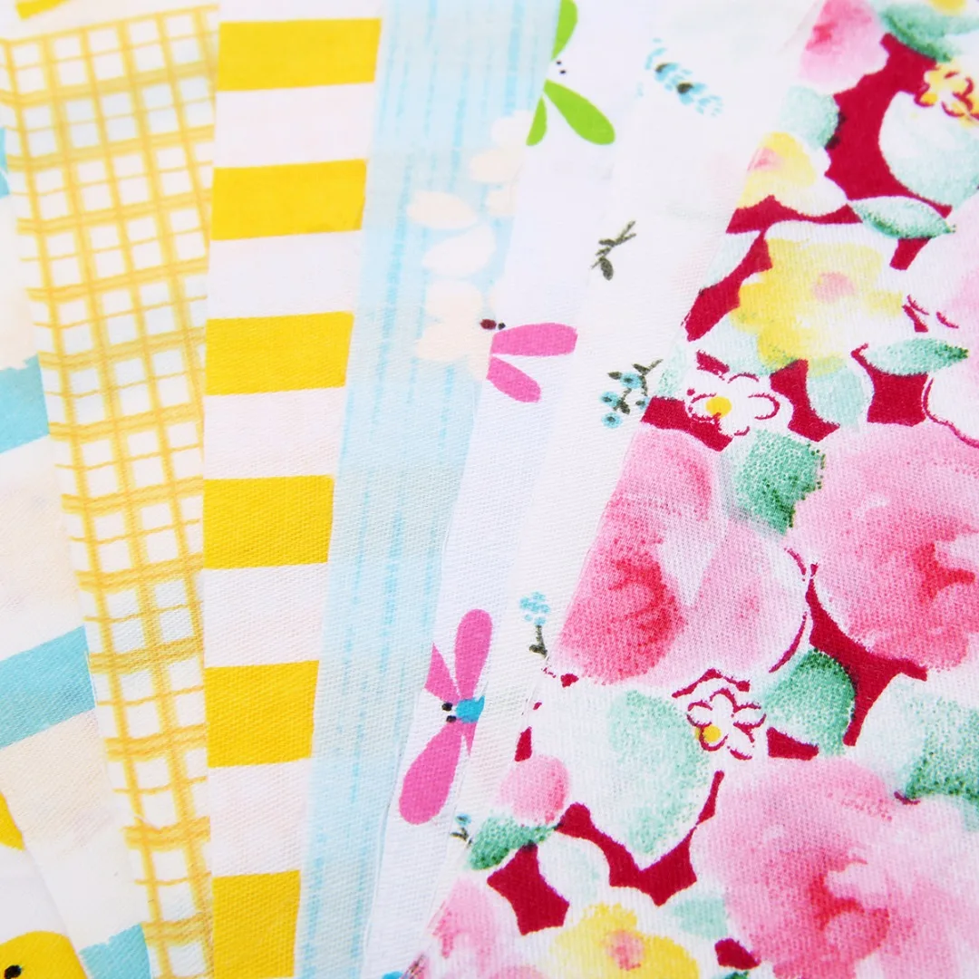 100 шт Цветочный мягкий хлопковый комплект 12*10 см для лоскутных лоскутов пошив