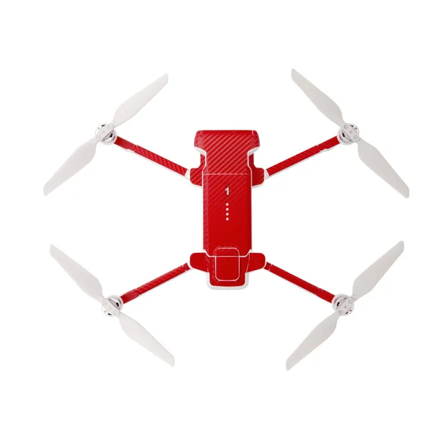 Red Grain Новинка ПВХ наклейка на кожу протектор Водонепроницаемый Стикер для Fimi X8 SE Дрон корпус оболочка защитная кожа камера Дрон аксессуары - Цвет: Red Grain