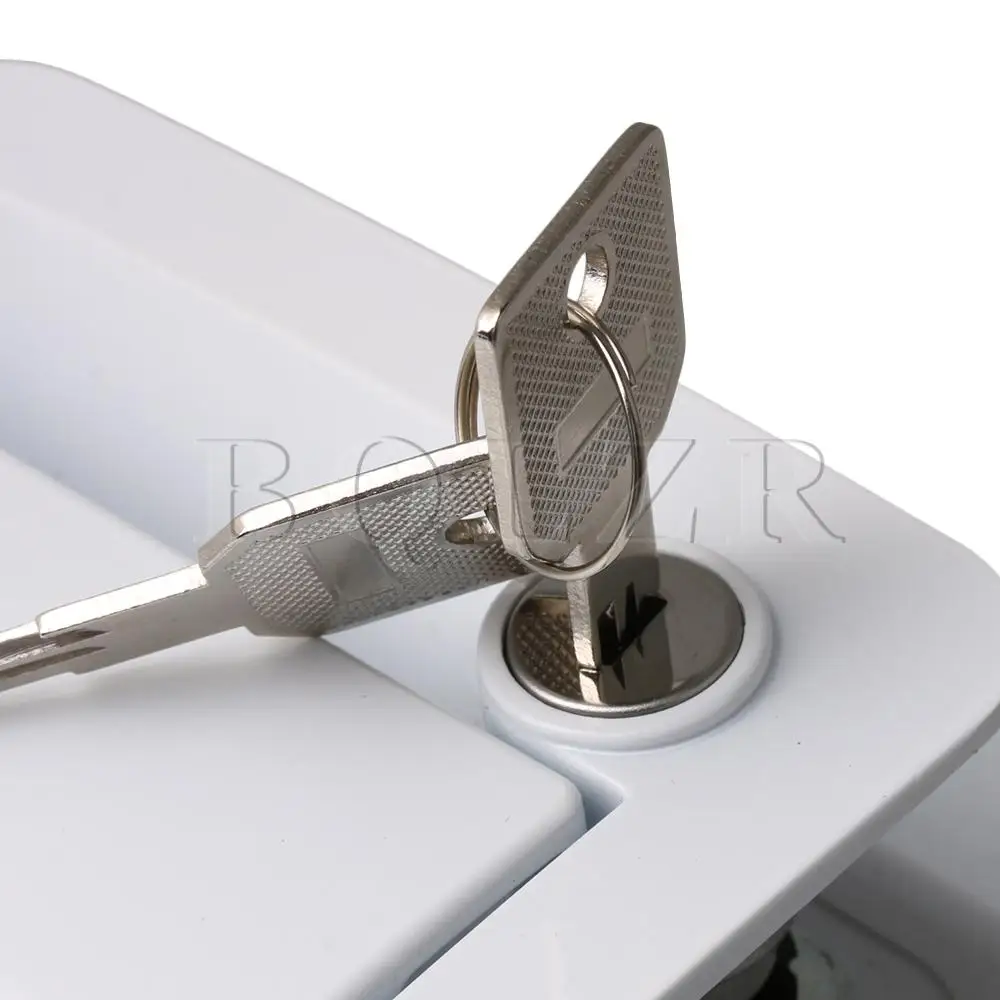 BQLZR Camper замок для прицепа ручка для входной двери с порошковым покрытием Deadbolt белый