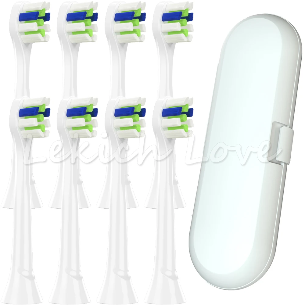 Сменные насадки для зубных щеток Philips Sonicare чехол 2 серии 8 шт.|Насадки щеток| |