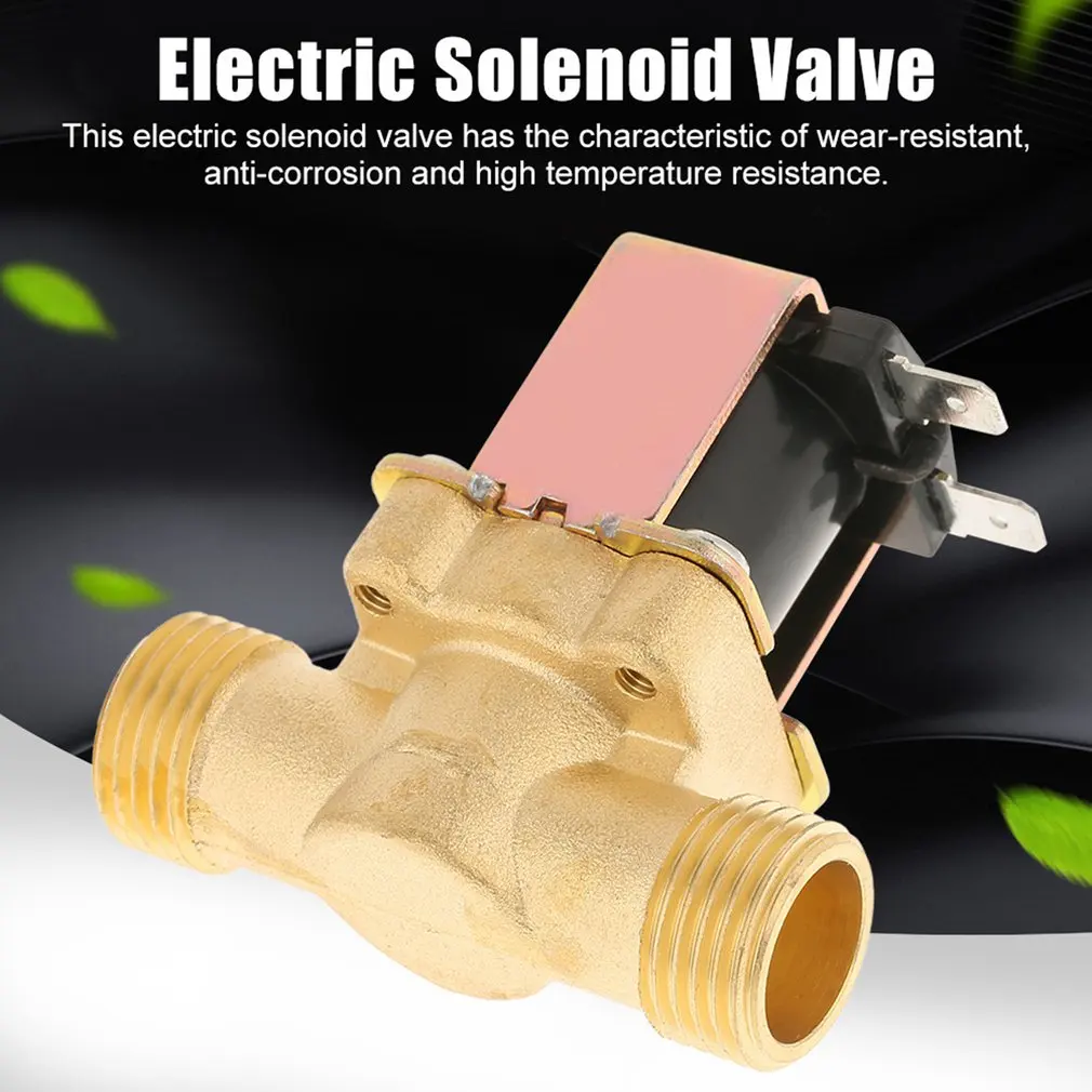 

DC 12V Electric Solenoid Magnetic Valve Normally Closed Brass Valves For Water Control 1/2inch