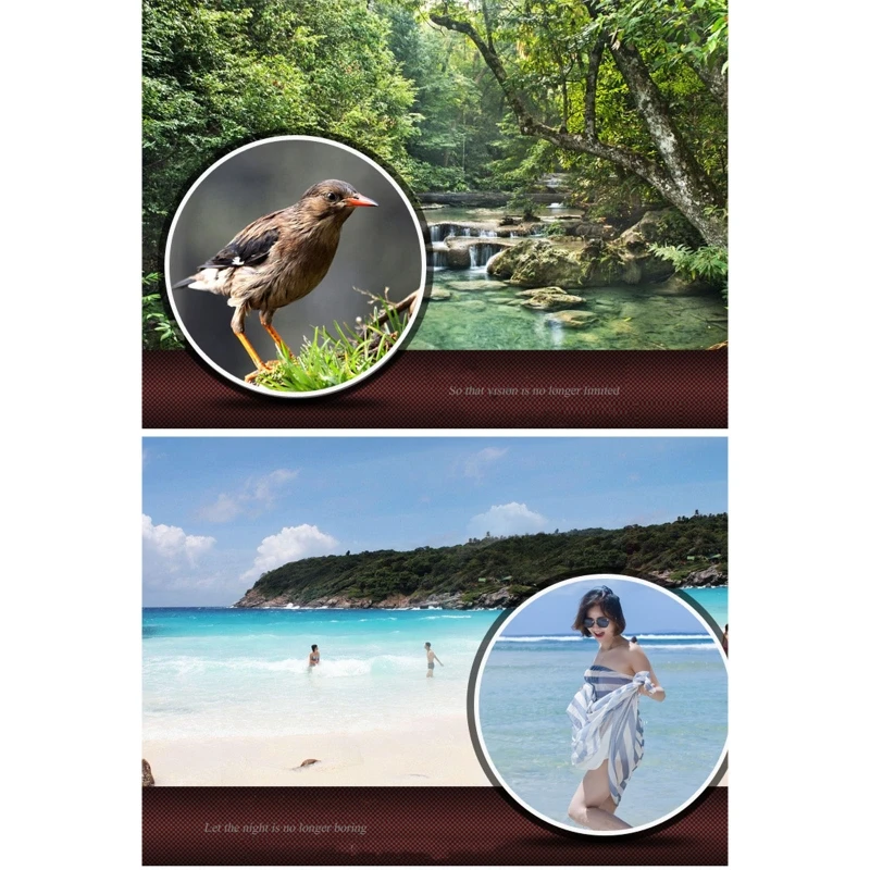 

Monocular Telescope with Phone Holder and Tripod Stand Kit Night Vision Cellphone Photograph Monoculars for Birdwatching