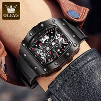 olevs 2022 black sports mens watches top brand luxury luminous men quartz wristwatches army military clock reloj hombre