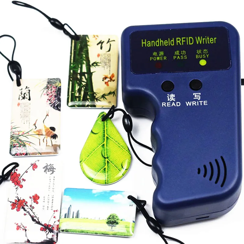 Ручной рчид считыватель 125 кГц записывающее ID брелок Дубликатор карт