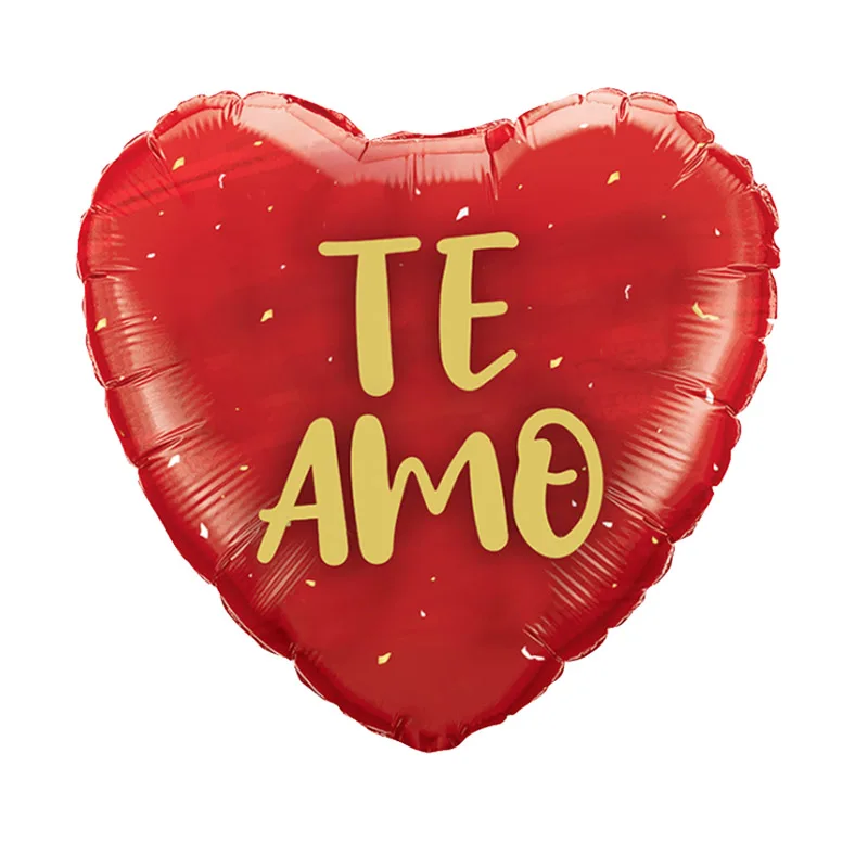 10pcs Spanish I Love You Theme Foil Balloons Te Amo Quiero Mucho 18inch Heart Balon Wedding Valentines Day Decoration Globos - купить по