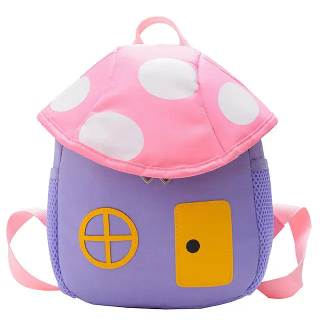

Nylon Children School Backpacks Kids Kindergarten Student School Bags Cartoon Infant Bags Mushroom Backpack for Baby Girls Boys