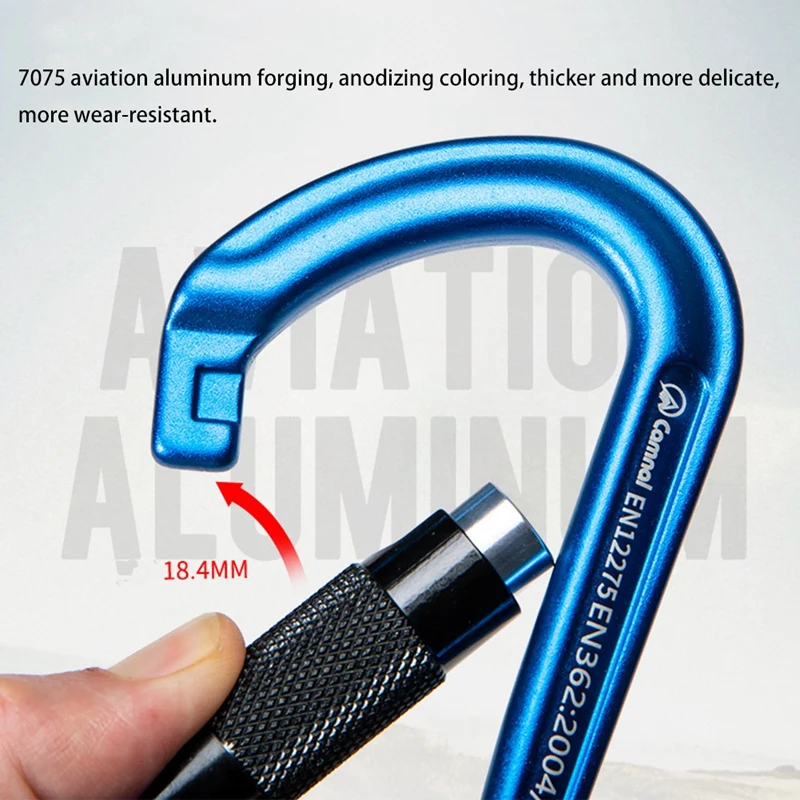 

CAMNAL 30KN Climbing Pulley Master Lock Rotational Device Hanging Accessory for Rock Climbing Mountaineering Rappelling Rescue