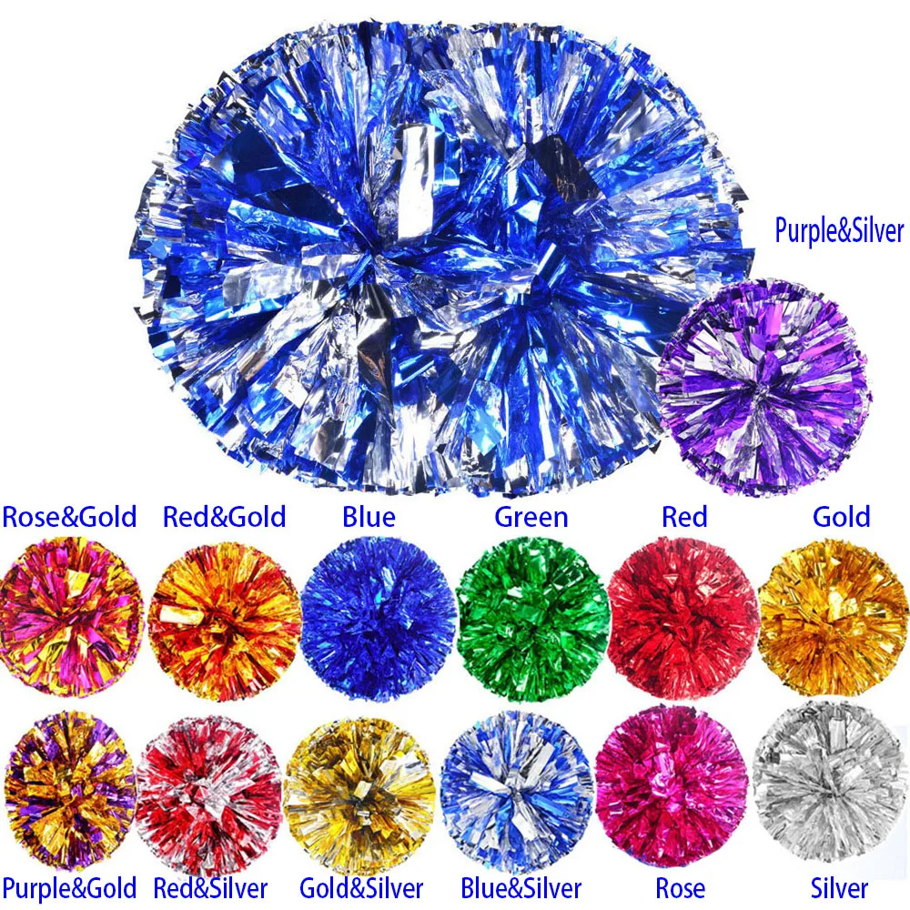 28 см игра Pom Poms двойное отверстие ручка Чирлидинг аплодисменты мяч спортивные