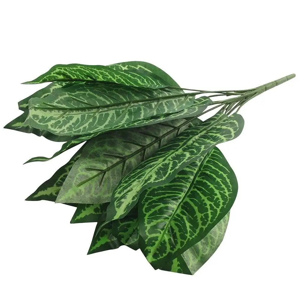 

New Home Decoration Simulation Plants of 14 Large Artificial Leaves Flowers