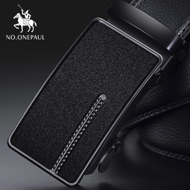 TP07 NO. ONEPAUL, роскошный бренд, мужской из натуральной кожи, ремни для мужчин, высокое качество, ремень, автоматическая пряжка, черные, широкие пояса - Цвет: TP07