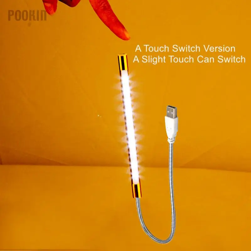 USB-светильник 10 светодиодов гибкий металлический Настольный светильник s для